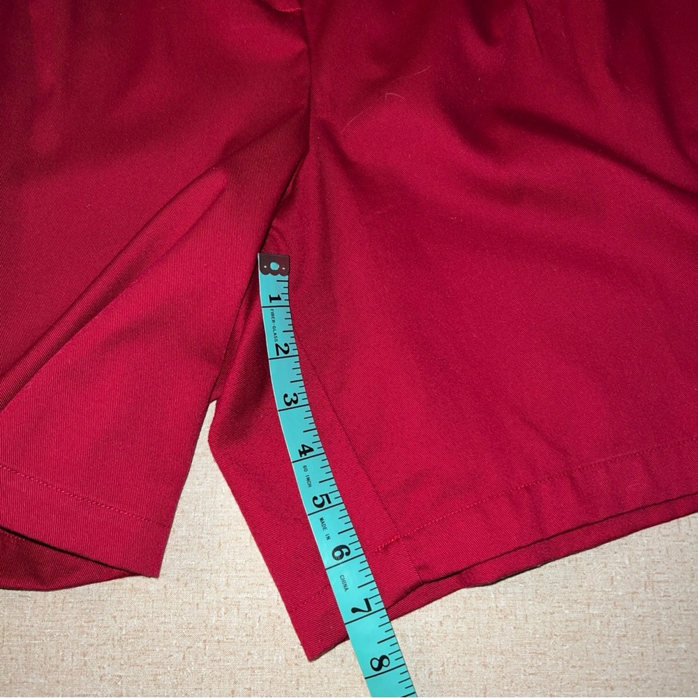 Karen Scott Sport Pleated Red Shorts Size 16. - Picture 7 of 7